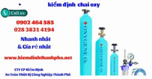 Hình ảnh kiểm định Chai Oxy