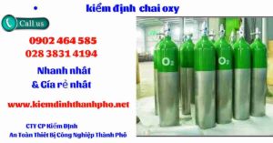 Hình ảnh kiểm định Chai Oxy