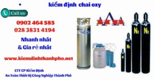 Hình ảnh kiểm định Chai Oxy