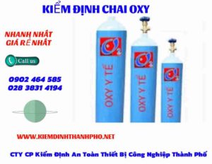 Hình ảnh kiểm định Chai Oxy