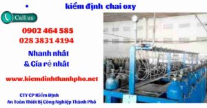 Hình ảnh kiểm định Chai Oxy