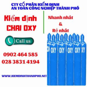 Hình ảnh kiểm định Chai Oxy