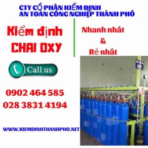 Hình ảnh kiểm định Chai Oxy