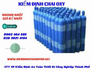 Hình ảnh kiểm định Chai Oxy