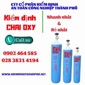 Hình ảnh kiểm định Chai Oxy