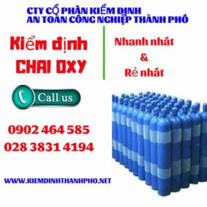 Hình ảnh kiểm định Chai Oxy