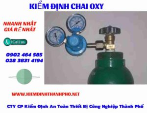 Hình ảnh kiểm định Chai Oxy