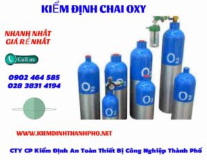 Hình ảnh kiểm định Chai Oxy