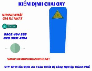 Hình ảnh kiểm định Chai Oxy