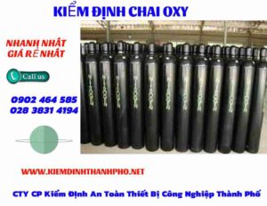 Hình ảnh kiểm định Chai Oxy