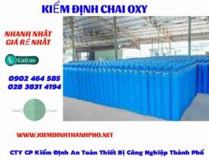 Hình ảnh kiểm định Chai Oxy