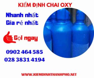 Hình ảnh kiểm định Chai Oxy