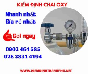 Hình ảnh kiểm định Chai Oxy