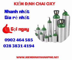 Hình ảnh kiểm định Chai Oxy