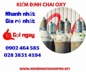 Hình ảnh kiểm định Chai Oxy