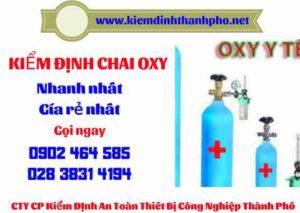 Hình ảnh kiểm định Chai Oxy