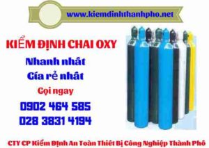 Hình ảnh kiểm định Chai Oxy