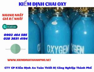 Hình ảnh kiểm định Chai Oxy