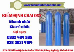 Hình ảnh kiểm định Chai Oxy