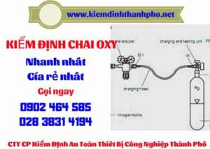 Hình ảnh kiểm định Chai Oxy