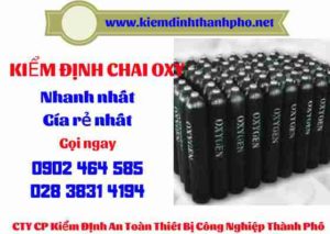 Hình ảnh kiểm định Chai Oxy