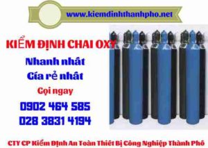 Hình ảnh kiểm định Chai Oxy