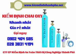 Hình ảnh kiểm định Chai Oxy