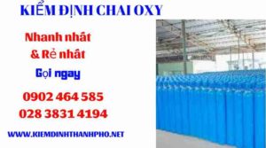 Hình ảnh kiểm định Chai Oxy