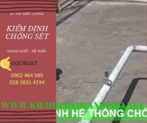 Hình ảnh kiểm định chống sét