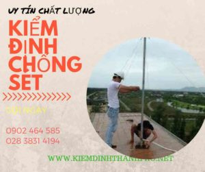 Hình ảnh kiểm định chống sét