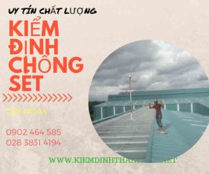 Hình ảnh kiểm định chống sét