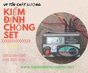 Hình ảnh kiểm định chống sét