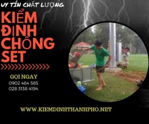 Hình ảnh kiểm định chống sét