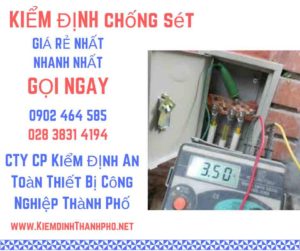 hình ảnh kiểm định chống sét