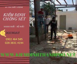 Hình ảnh kiểm định chống sét