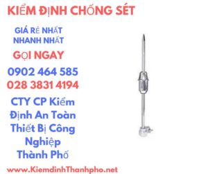 kiểm định chống sét-Quy trình kiểm định kim thu sét