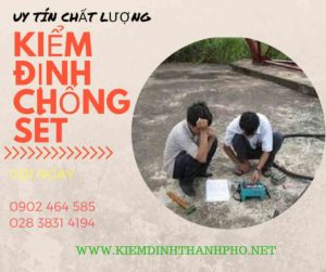 Hình ảnh kiểm định chống sét