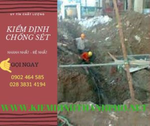 Hình ảnh kiểm định chống sét