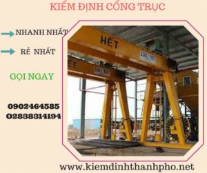 Hình ảnh kiểm định Cổng trục