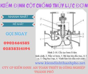 Hình ảnh kiểm định Cột chống thủy lực đơn