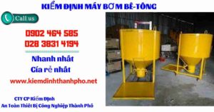 Hình ảnh kiểm định máy bơm bê tông