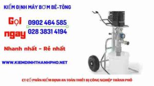 Hình ảnh kiểm định máy bơm bê tông