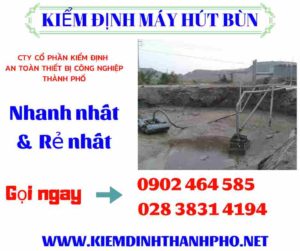 Hình ảnh kiểm định máy hút bùn