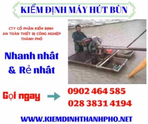 Hình ảnh kiểm định máy hút bùn