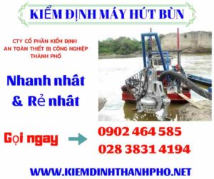 Hình ảnh kiểm định máy hút bùn