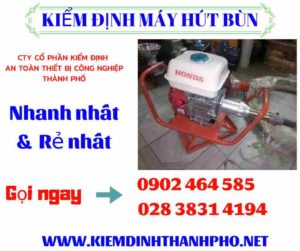 Hình ảnh kiểm định máy hút bùn