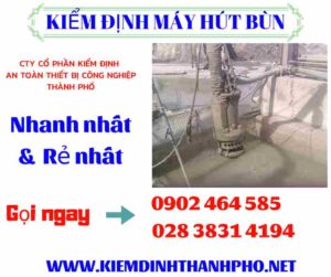 Hình ảnh kiểm định máy hút bùn