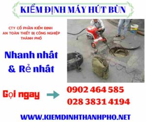 Hình ảnh kiểm định máy hút bùn