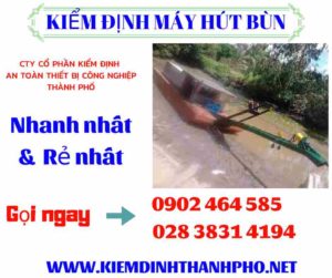 Hình ảnh kiểm định máy hút bùn