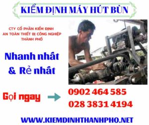 Hình ảnh kiểm định máy hút bùn